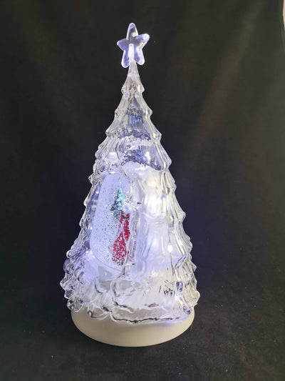 LED Clear Tree with Santa HI-LINE GIFT LTD.