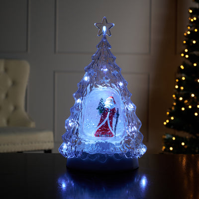 LED Clear Tree with Santa HI-LINE GIFT LTD.