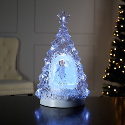 LED Clear Tree with Santa HI-LINE GIFT LTD.