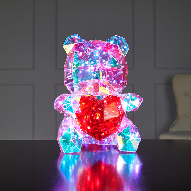 37300-A - Charming PET Bear LED Lights: Delightful Glow Powered by USB Hi-Line Gift Ltd.