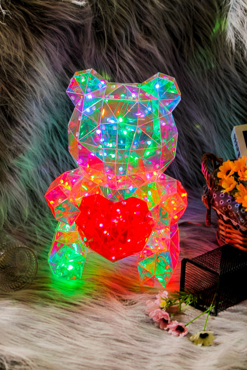 37300-A - Charming PET Bear LED Lights: Delightful Glow Powered by USB Hi-Line Gift Ltd.