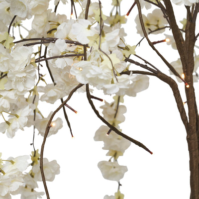 White Cherry Blossom Tree With Warm White LEDs HI-LINE GIFT LTD.