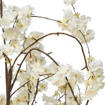 White Cherry Blossom Tree With Warm White LEDs HI-LINE GIFT LTD.