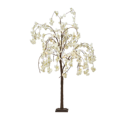 White Cherry Blossom Tree With Warm White LEDs HI-LINE GIFT LTD.