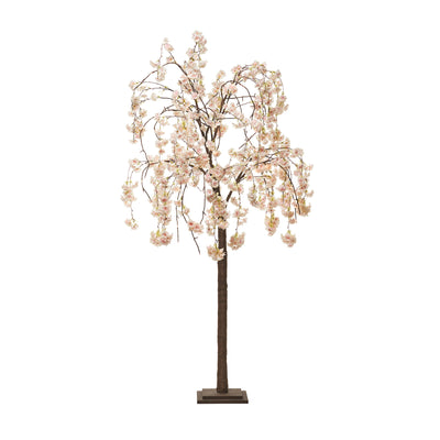 Medium Pink Cherry Blossom Tree With  84 Warm White Led HI-LINE GIFT LTD.