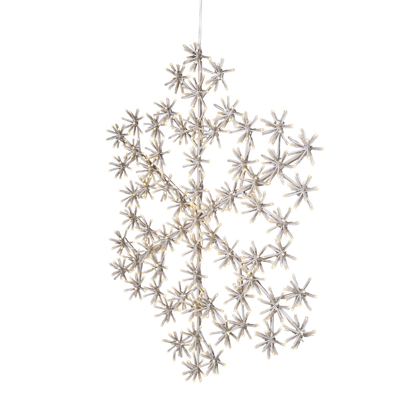 Cluster Snowflake Light With  804 Warm White Sparkling LEDs HI-LINE GIFT LTD.