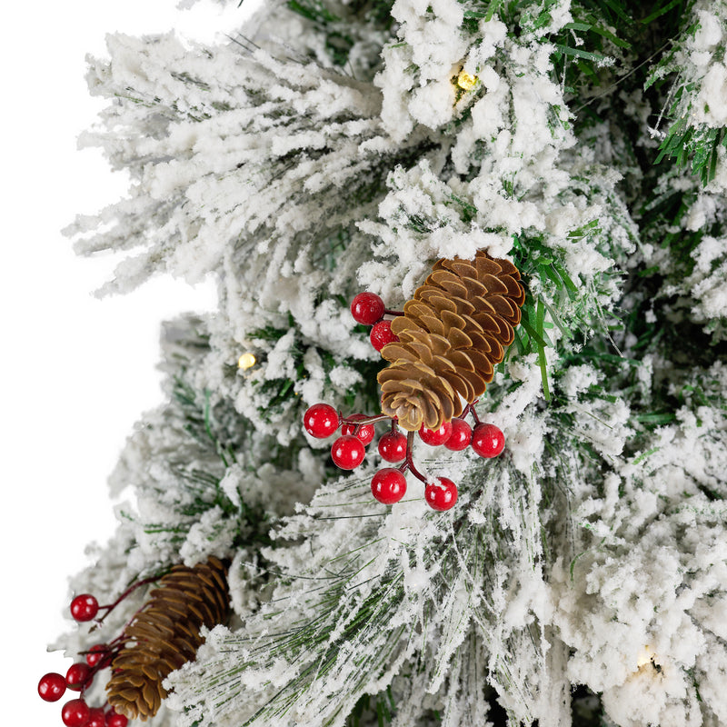 Christmas Tree Fiber Optic With Corns & Berries HI-LINE GIFT LTD.