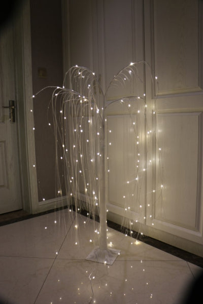 White Willow Tree W/ 216 Warm White LEDs - 4 Feet High HI-LINE GIFT LTD.