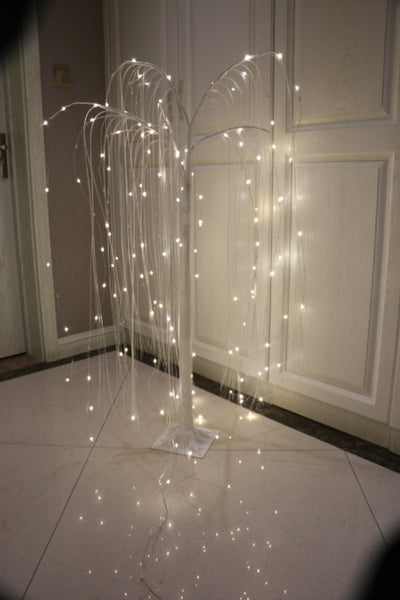 White Willow Tree W/ 216 Warm White LEDs - 4 Feet High HI-LINE GIFT LTD.