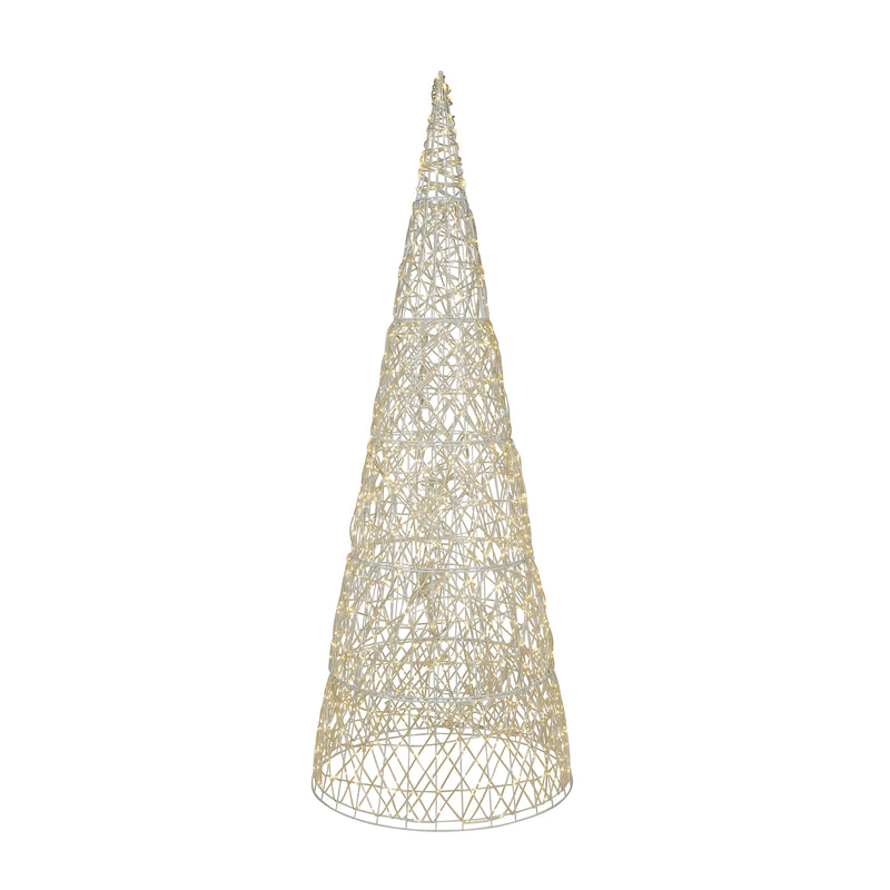 37522-L - Twinkling 1450 LED Christmas Cone Tree with Warm White & Cold White Lights Hi-Line Gift Ltd.