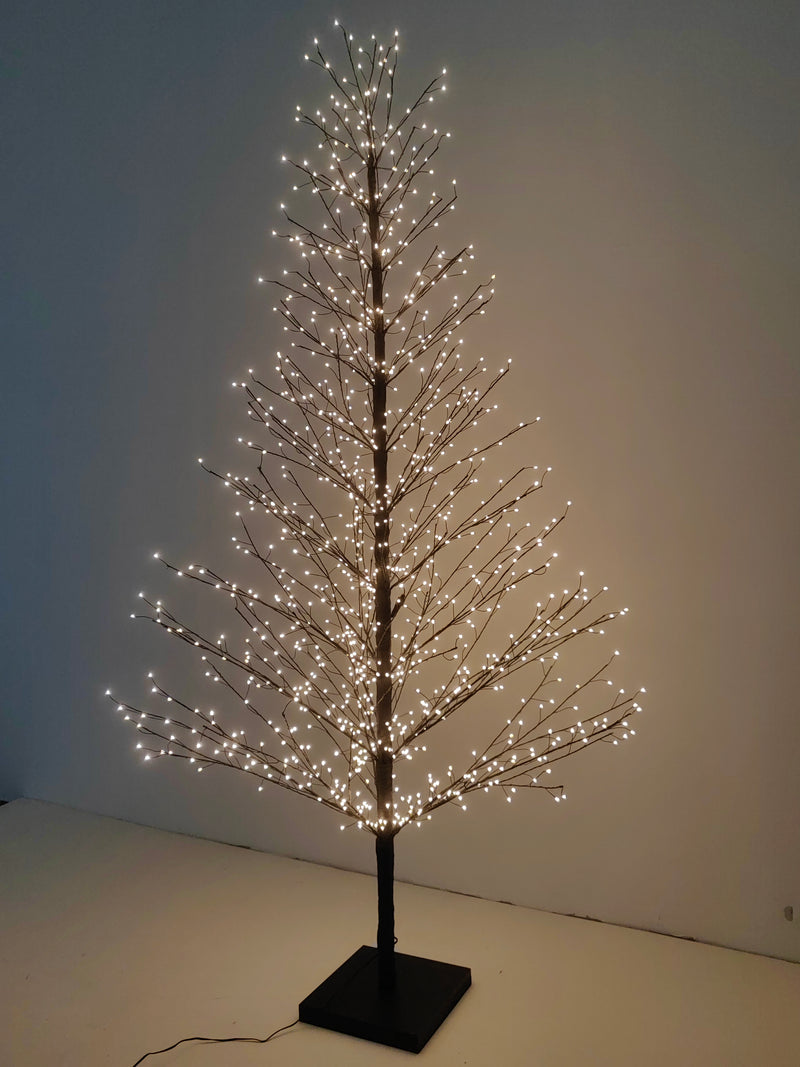 37523-BK-L - 70in Black Birch Tree with 1099 LED Lights Indoor Use Only Hi-Line Gift Ltd.