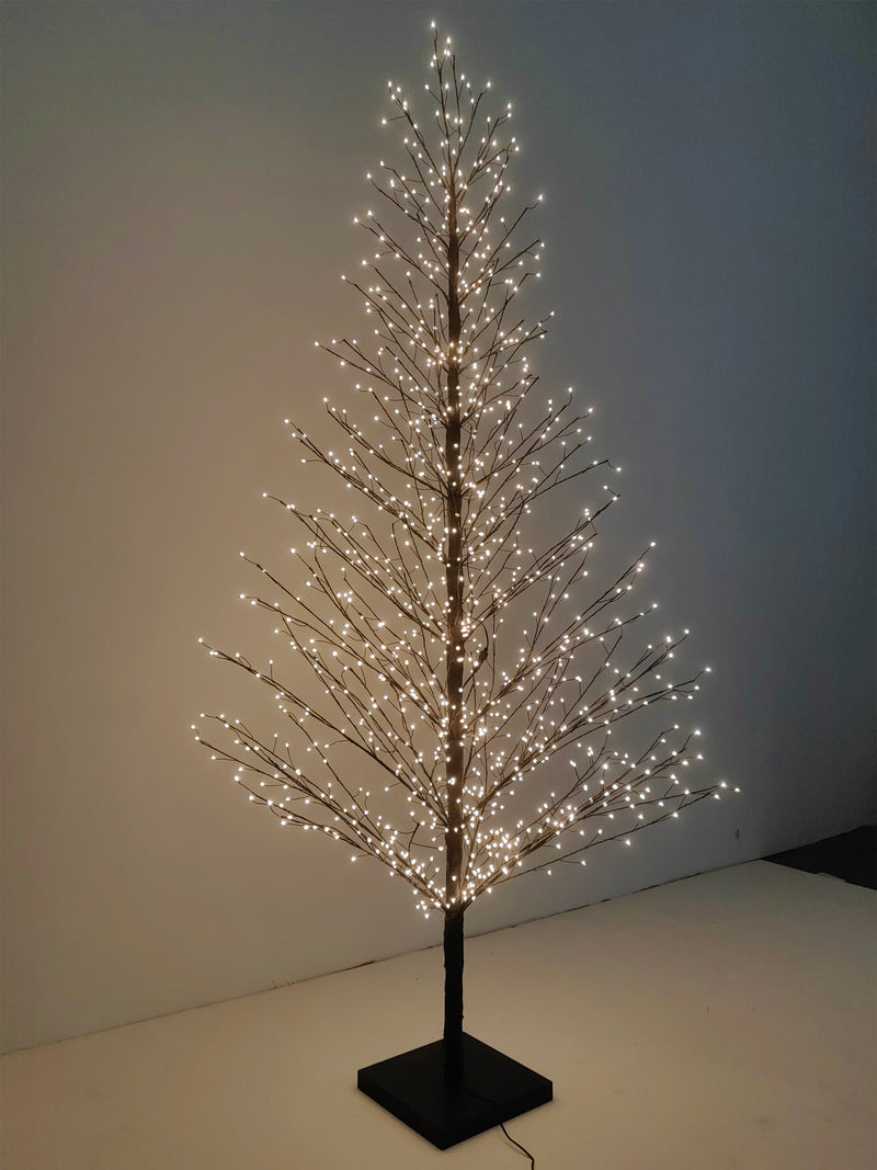 37523-BK-L - 70in Black Birch Tree with 1099 LED Lights Indoor Use Only Hi-Line Gift Ltd.