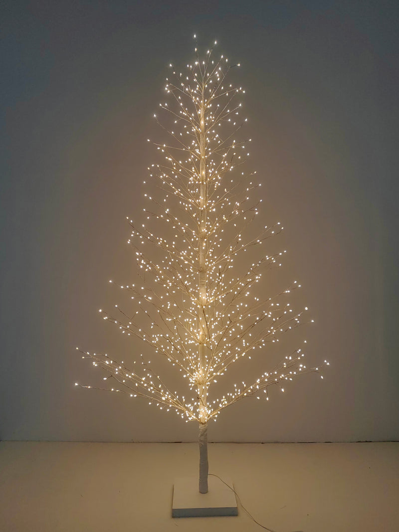 37523-WT-L - 70in White Birch Tree with 1099 LED Lights Indoor Use Only Hi-Line Gift Ltd.