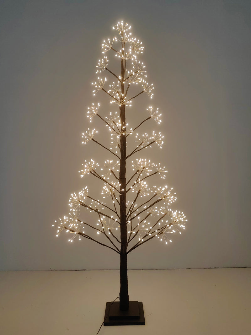 37524-BR-M - 5ft Brown LED Cluster Tree with 720 Warm White LEDs Indoor Use Only Hi-Line Gift Ltd.