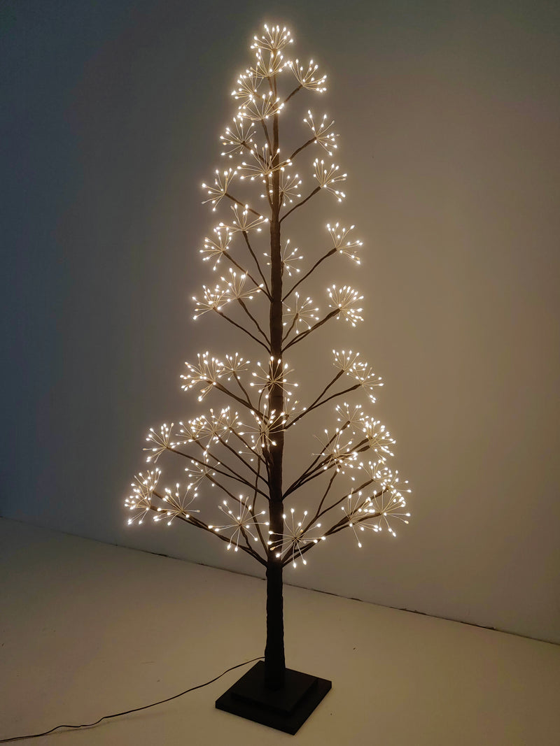 37524-BR-M - 5ft Brown LED Cluster Tree with 720 Warm White LEDs Indoor Use Only Hi-Line Gift Ltd.