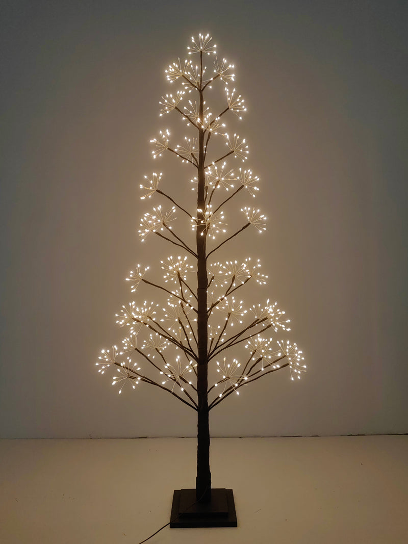 37524-BR-M - 5ft Brown LED Cluster Tree with 720 Warm White LEDs Indoor Use Only Hi-Line Gift Ltd.