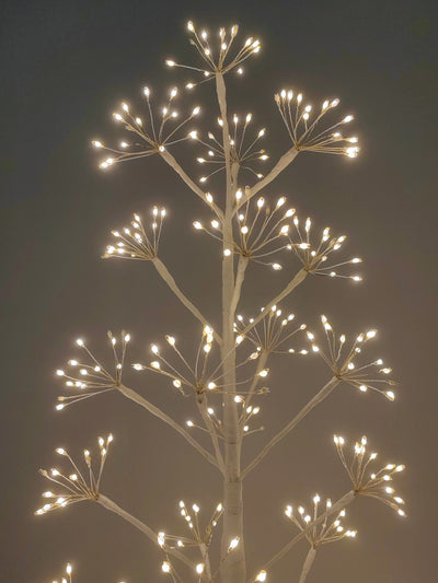 37524-WT-M - 5ft White LED Cluster Tree with 720 Warm White LEDs Indoor Use Only Hi-Line Gift Ltd.