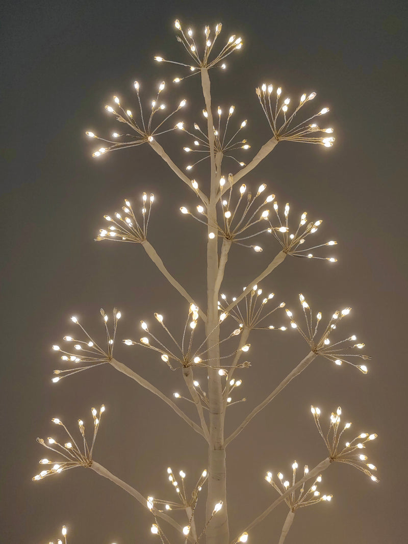 37524-WT-M - 5ft White LED Cluster Tree with 720 Warm White LEDs Indoor Use Only Hi-Line Gift Ltd.