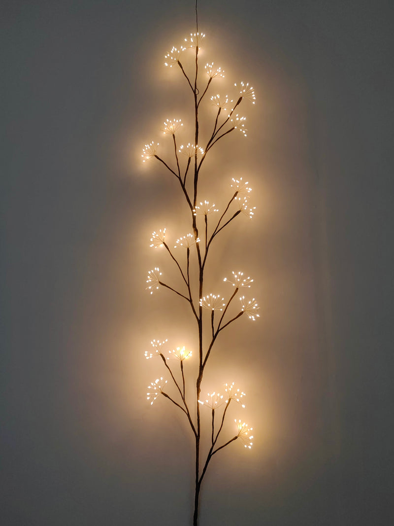 37525-BR - 70in LED Cluster Branch Indoor Christmas Decor Plug In Operated Hi-Line Gift Ltd.