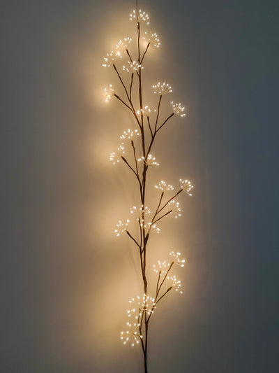 37525-BR - 70in LED Cluster Branch Indoor Christmas Decor Plug In Operated Hi-Line Gift Ltd.