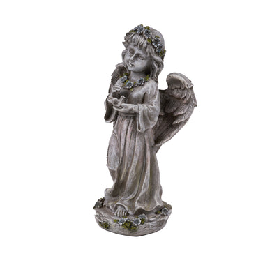 Angel Child Standing Holding Bird HI-LINE GIFT LTD.