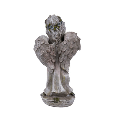 Angel Child Standing Holding Bird HI-LINE GIFT LTD.