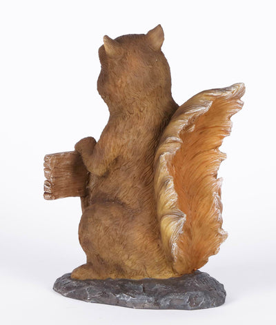 Hi-Line Exclusive - Squirrel Holding Go Away Sign HI-LINE GIFT LTD.