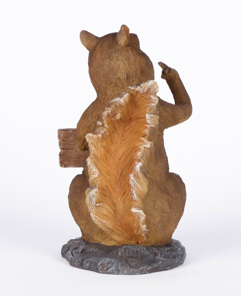 Hi-Line Exclusive - Squirrel Holding Go Away Sign HI-LINE GIFT LTD.