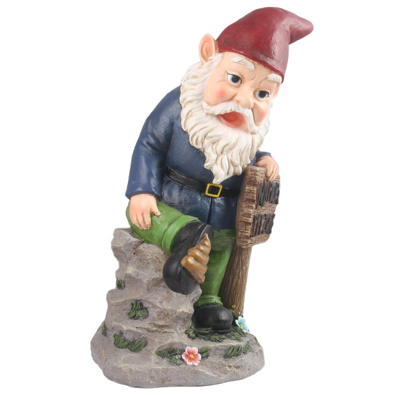 Gnome With Sign HI-LINE GIFT LTD.