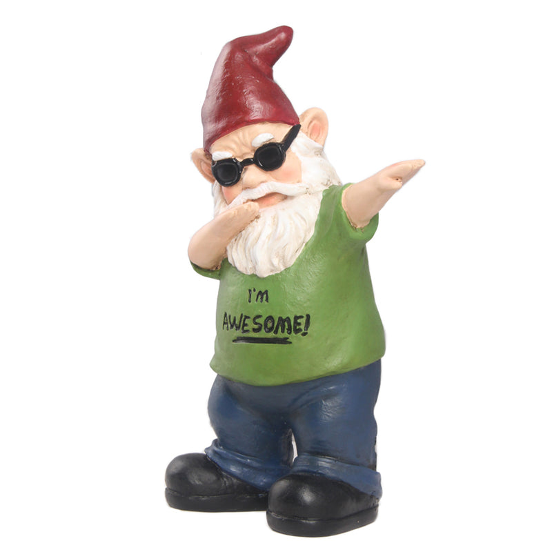 Gnome Iconic Dab - Green HI-LINE GIFT LTD.