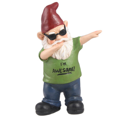 Gnome Iconic Dab - Green HI-LINE GIFT LTD.