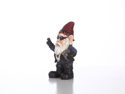 Gangsta Biker Gnome- Handmade Statue HI-LINE GIFT LTD.