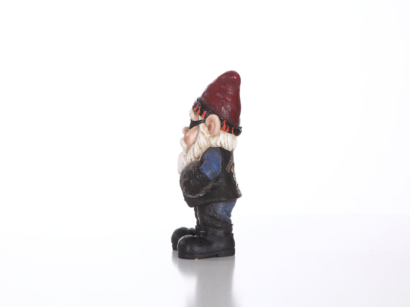 Gangsta Biker Gnome- Handmade Statue HI-LINE GIFT LTD.