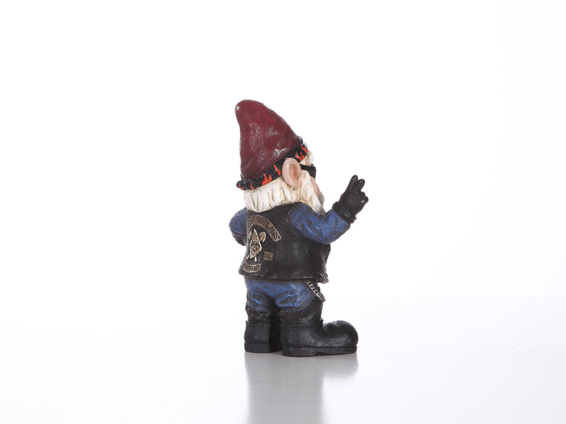 Gangsta Biker Gnome- Handmade Statue HI-LINE GIFT LTD.