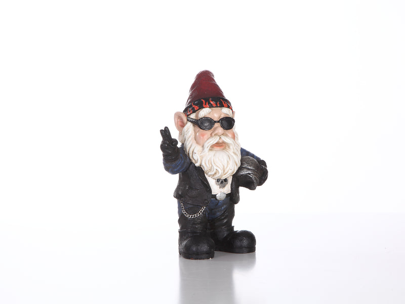 Gangsta Biker Gnome- Handmade Statue HI-LINE GIFT LTD.