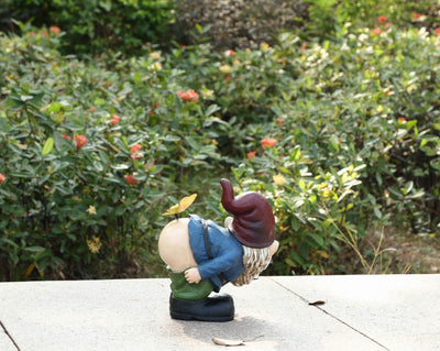 Hi-Line Exclusive - Gnome Mooning With  Butterfly Statue HI-LINE GIFT LTD.