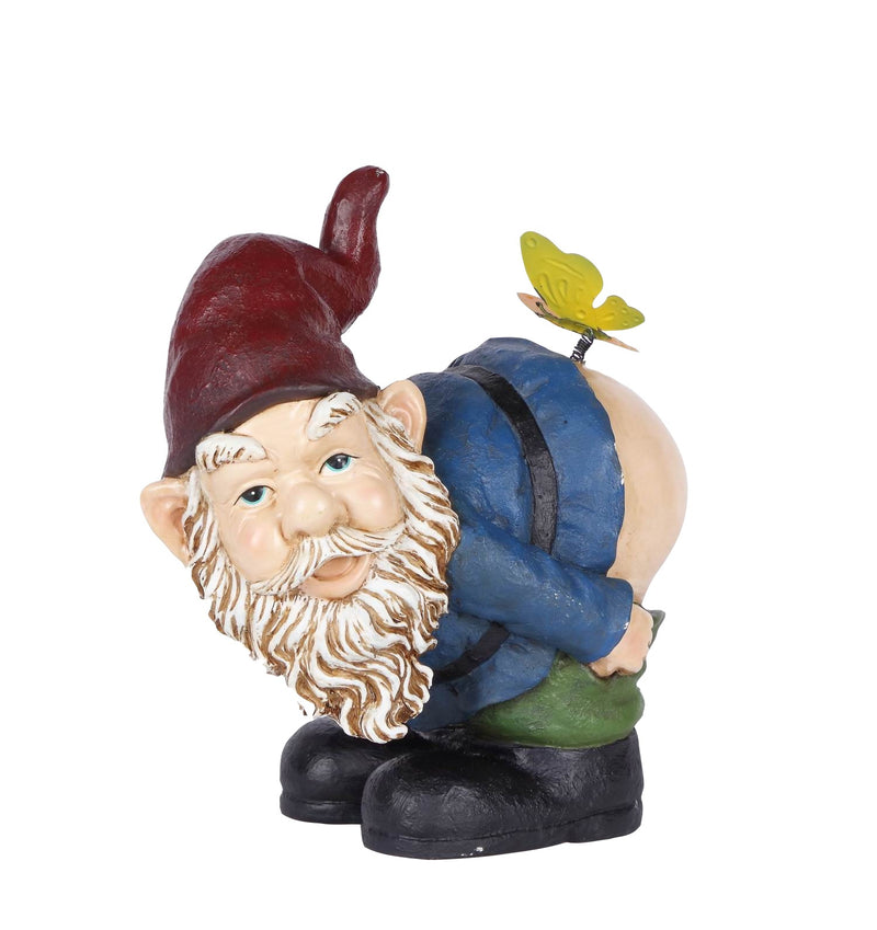 Hi-Line Exclusive - Gnome Mooning With  Butterfly Statue HI-LINE GIFT LTD.