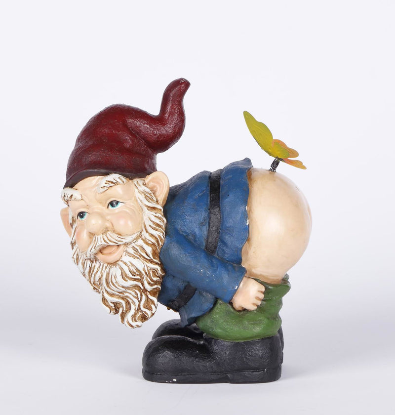 Hi-Line Exclusive - Gnome Mooning With  Butterfly Statue HI-LINE GIFT LTD.