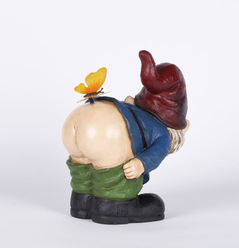 Hi-Line Exclusive - Gnome Mooning With  Butterfly Statue HI-LINE GIFT LTD.