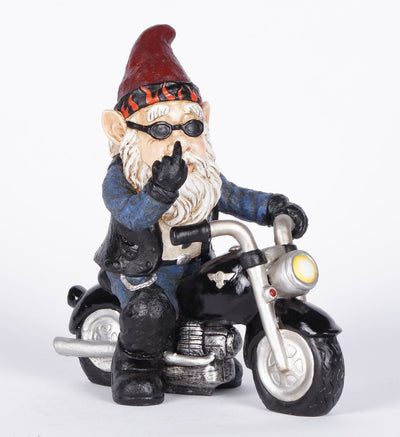 Hi-Line Exclusive - Middle Finger Biker Gnome HI-LINE GIFT LTD.