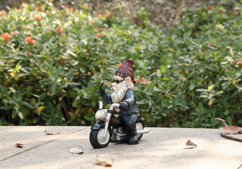 Hi-Line Exclusive - Middle Finger Biker Gnome HI-LINE GIFT LTD.