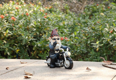 Hi-Line Exclusive - Middle Finger Biker Gnome HI-LINE GIFT LTD.