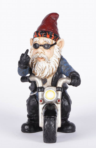 Hi-Line Exclusive - Middle Finger Biker Gnome HI-LINE GIFT LTD.