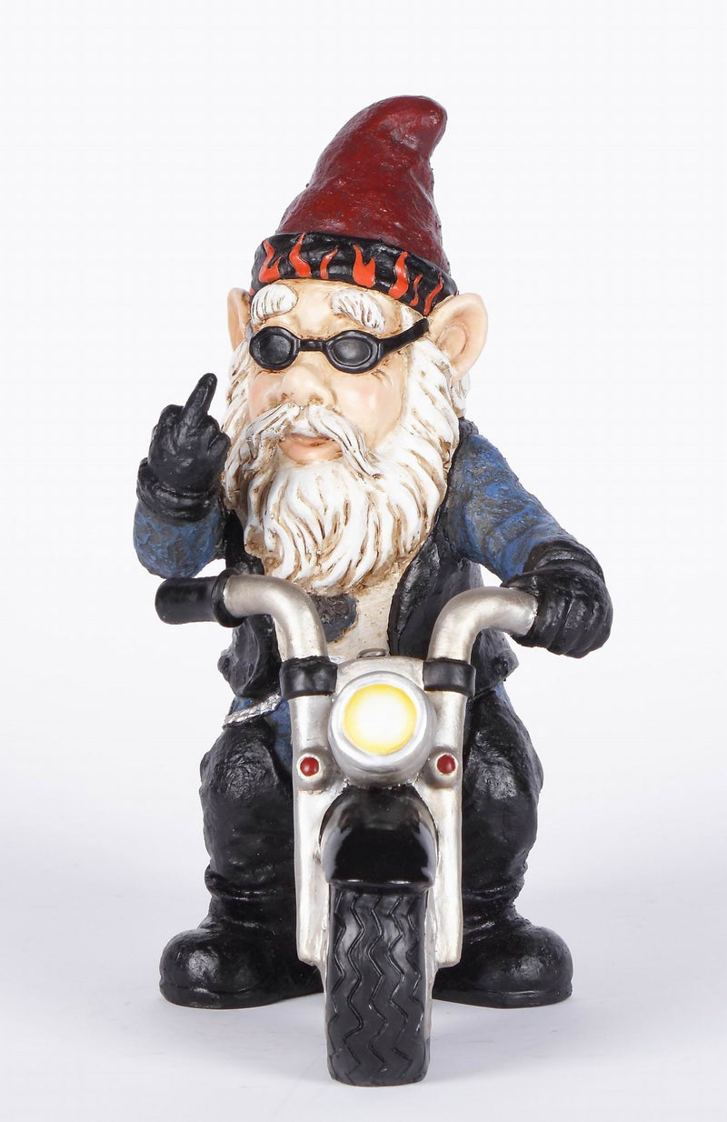 Hi-Line Exclusive - Middle Finger Biker Gnome HI-LINE GIFT LTD.