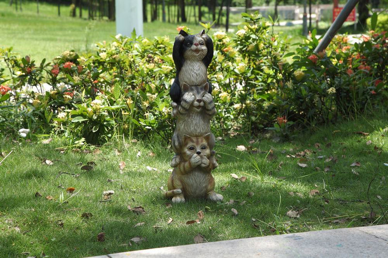 Stacking Cats Statue - Hear, See and Speak No Evil HI-LINE GIFT LTD.