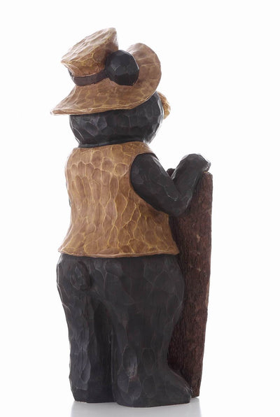 Black Bear Statue With Welcome Sign HI-LINE GIFT LTD.