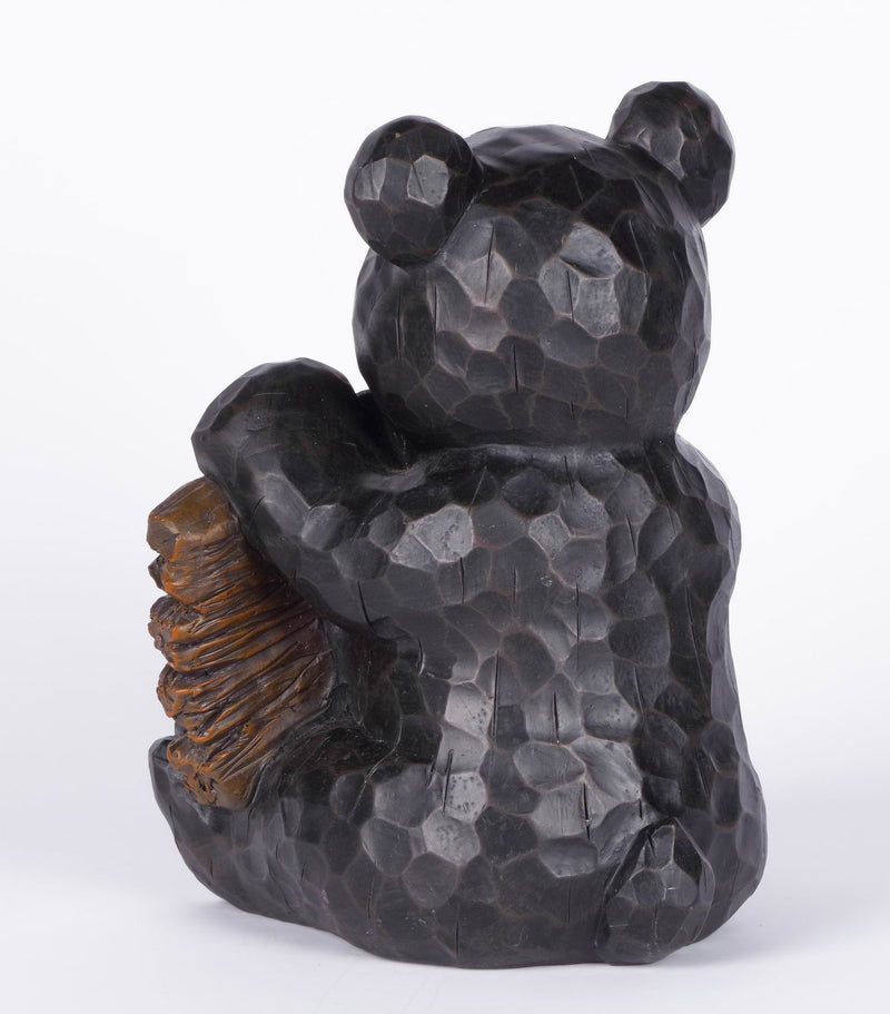 Bear Cub Holding Welcome Sign - Statue HI-LINE GIFT LTD.