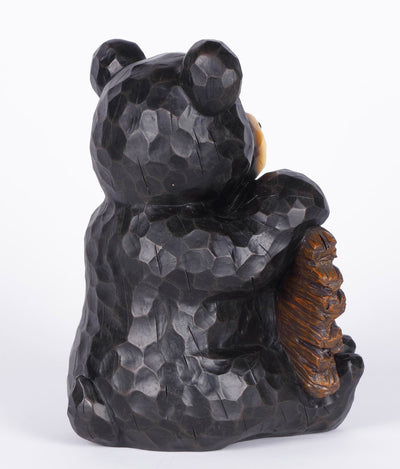 Bear Cub Holding Welcome Sign - Statue HI-LINE GIFT LTD.