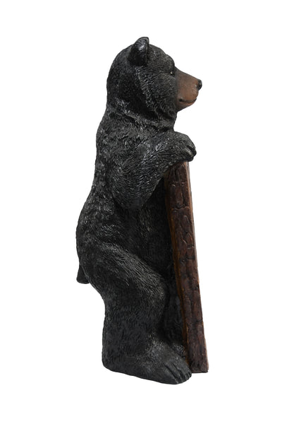 75619-N - Welcome Bear Haven: Standing Black Bear with Heartwarming Welcome Sign Hi-Line Gift Ltd.