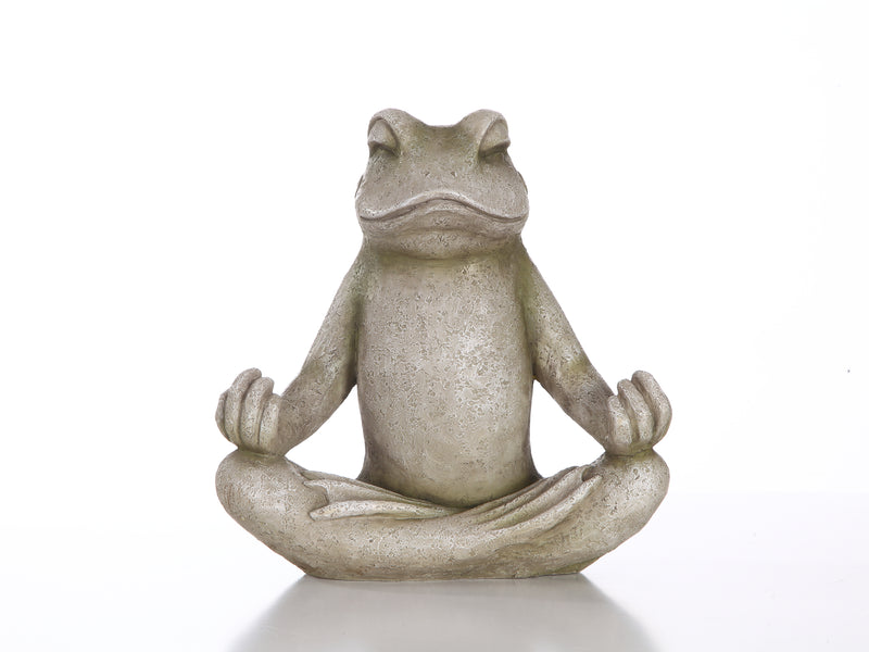 Hi-Line Exclusive - Frog Sitting Lotus HI-LINE GIFT LTD.